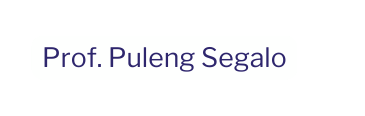 Prof Puleng Segalo